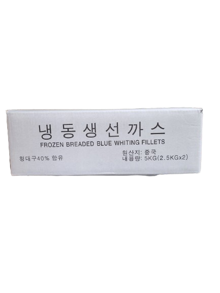 냉동 생선까스 업소용 식자재 흰살생선 2.5kg(50개) : 형제농수산몰