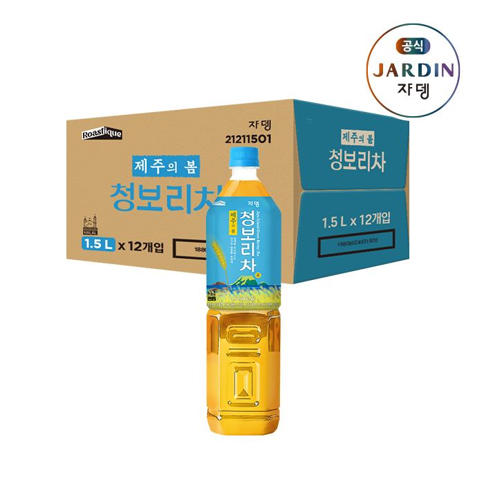 [쟈뎅위크]쟈뎅 제주의 봄 청보리차 1.5L, 12개 (1box) : JARDIN
