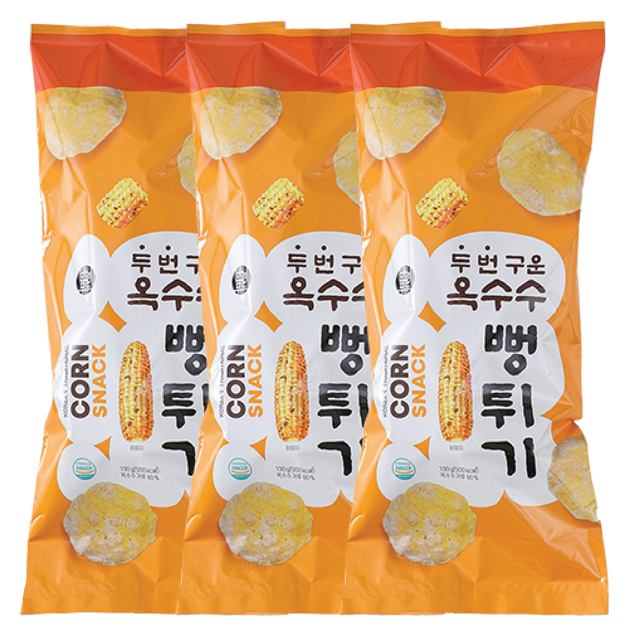 두번 구운 옥수수 뻥튀기 X 3봉지 130g, 3개 : 번영푸드 공식몰