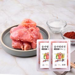 [송가수산] 송송 무색소 저염 백명란젓 파지 500 g + 500 g(1 kg) : 송송명란