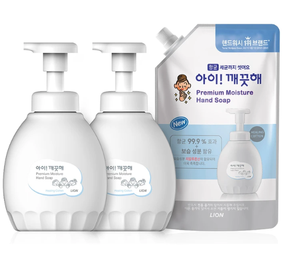 아이깨끗해 프리미엄 핸드워시 450ml x 2 + 리필600ml : 다정다감다