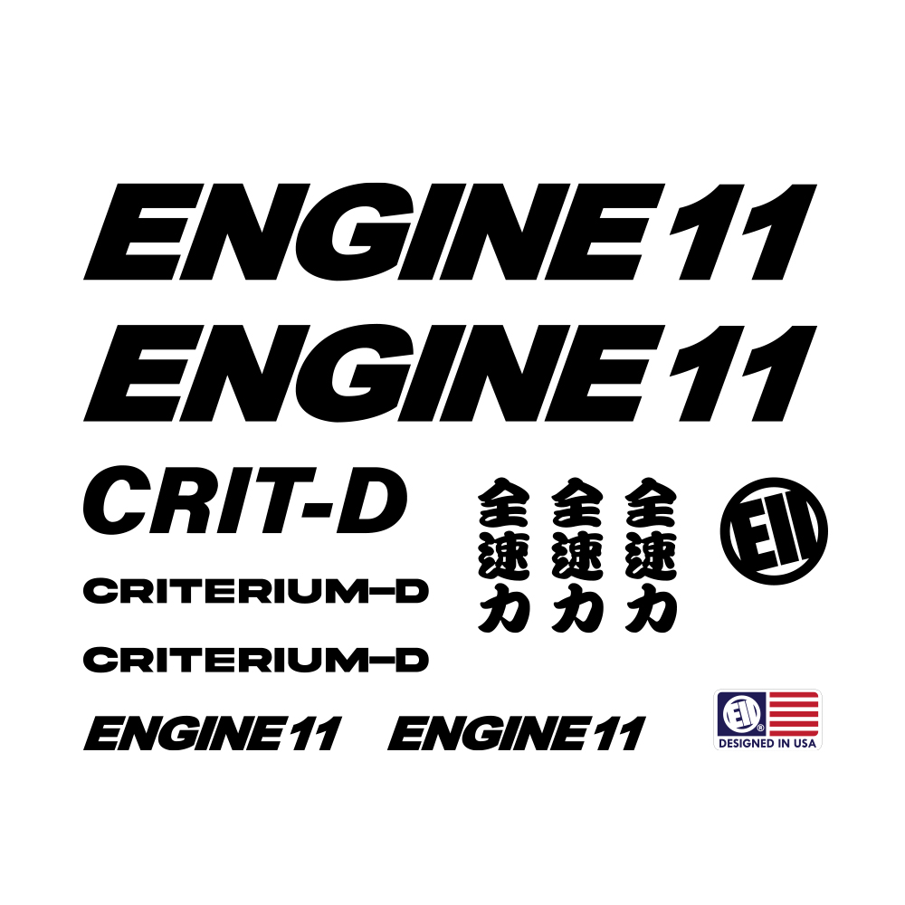 엔진11 크릿디 CRIT-D 24년 25년 커버업 데칼스티커 : 린 팩토리