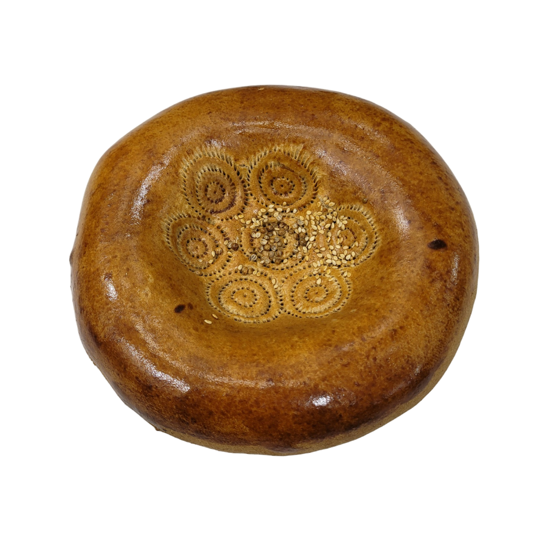 호밀 탄드르 유기농 신선한빵 우즈베키스탄 전통 300g-320g RYE TANDYRA UZBEK FLAT (BREAD) 300g-320g : 멜니짜