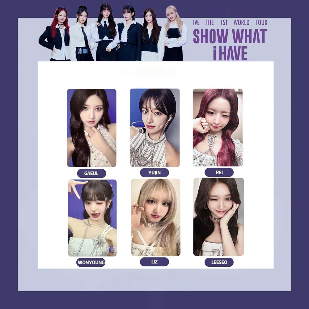 아이브 포카 포토카드 월드투어 SHOW WHAT I HAVE 1팩(6장)/장원영 안유진 : 레트로엘피