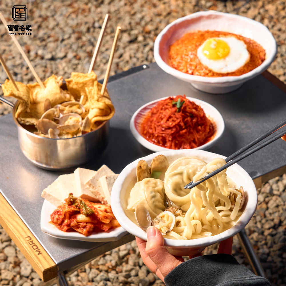 밀밭명가 바지락칼국수 캠핑음식 밀키트 : 밀밭칼국수