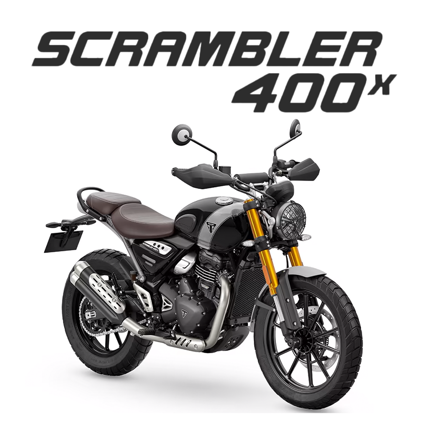 트라이엄프 2025 스크램블러400 X 모던 클래식 오토바이 SCRAMBLER 400X : 가와사키 영등포 스토어