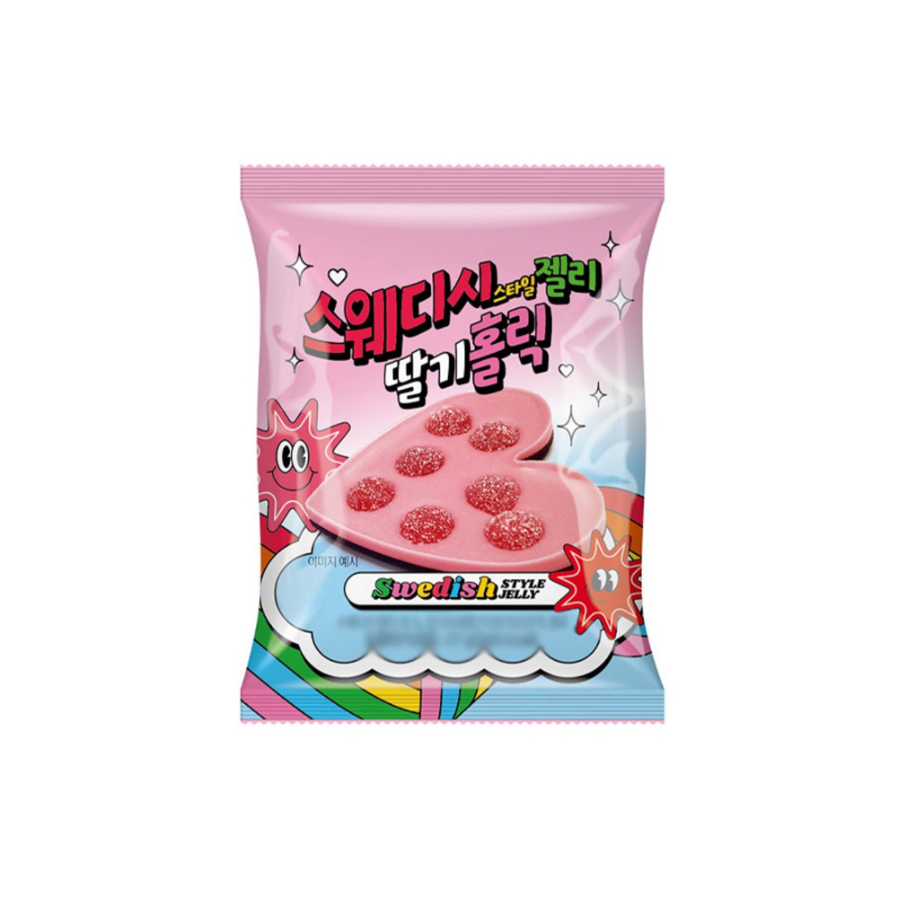 스웨디시 스타일 젤리 딸기홀릭 47g x 7개 : 위드원샵