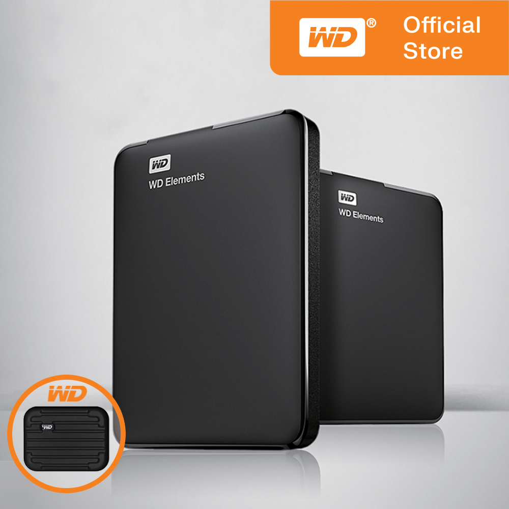 WD 외장하드 Elements 포터블 대용량 외장 HDD 1TB, 블랙 : 주식회사 피아이디