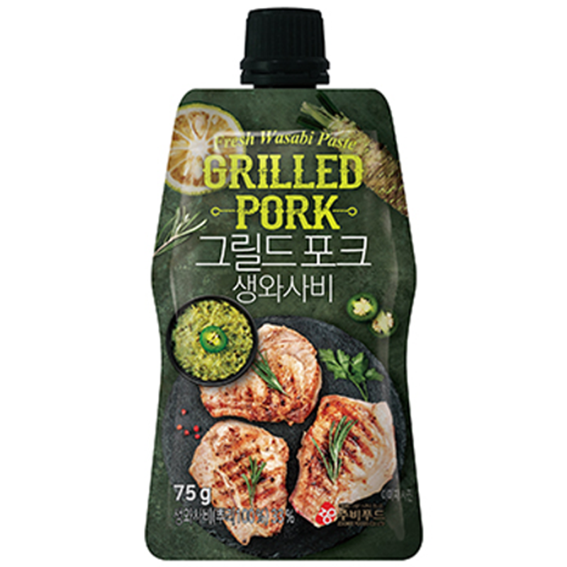 주비푸드 포크 생와사비 75g 돼지고기 전용 : 유통88