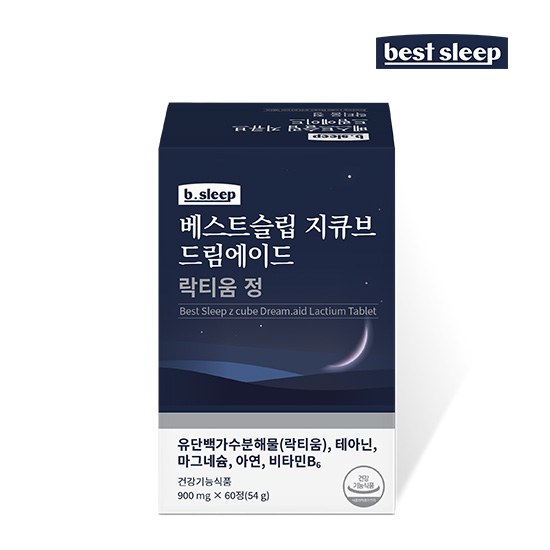 [베스트슬립]지큐브 드림에이드 - 락티움 정 900mgX60정 : 베스트슬립 지큐브
