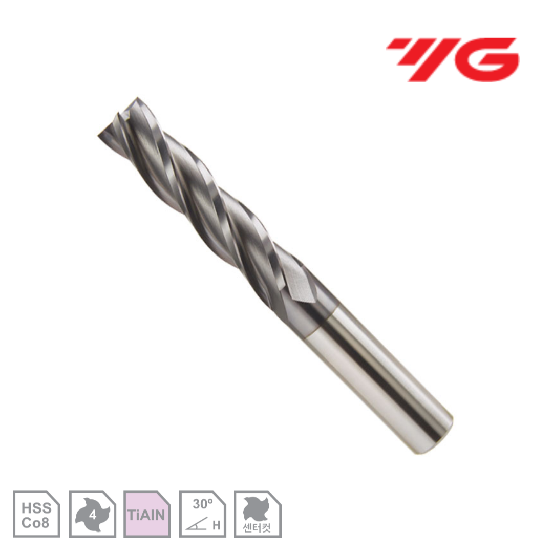 와이지원 4날 코팅 롱엔드밀 YG-1 EQ659 M42 HSS 스틸 알루미늄 : 엔드밀스토어