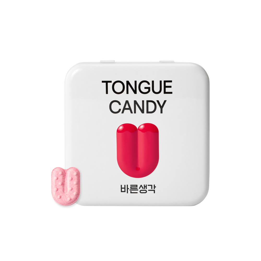하얀 혀를 빨갛게 양치 후 1알 루틴 바른생각 텅 캔디 : 바른생각 BRSG