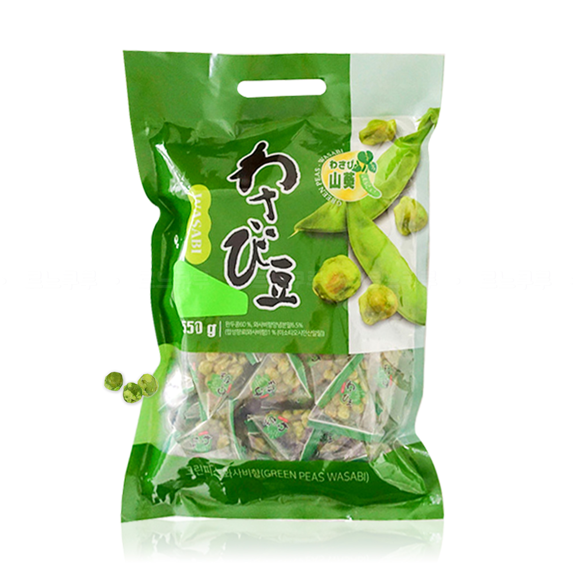 스낵하우스 그린피스 와사비 스낵 550g, 1개 : 르느쿠루
