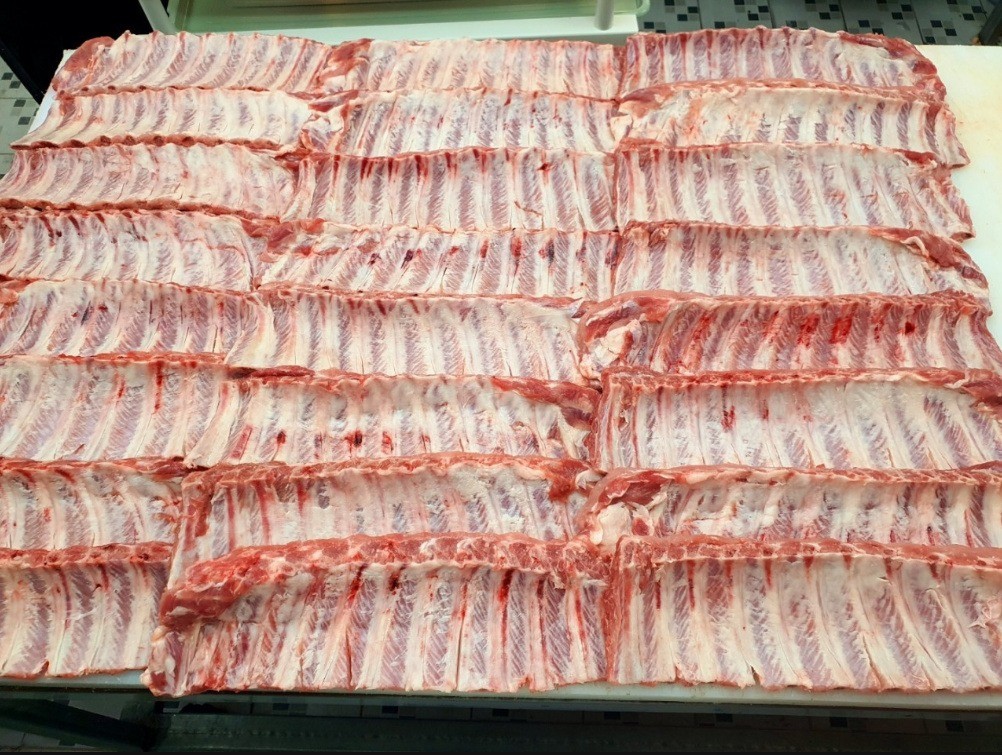 한돈 국내산 돼지 등갈비 1kg 쪽갈비 로인립 바베큐 폭립 : 어반농수산