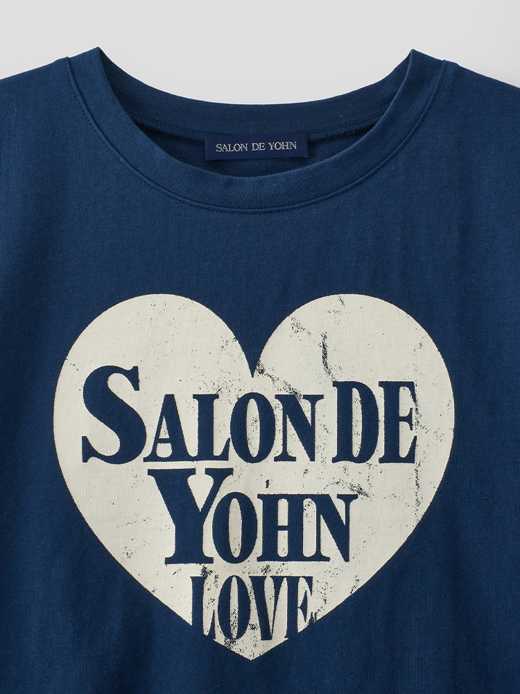 [살롱드욘] 살롱드욘 하트 크롭티_ 딥 블루 [Salon De Yohn Heart Crop T_ Deep Blue] : 살롱드욘