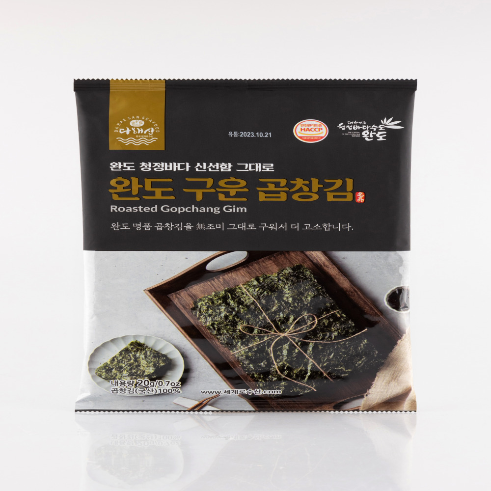 완도 프리미엄 구운 곱창김 20g 5봉,10봉 : 자연을 담음