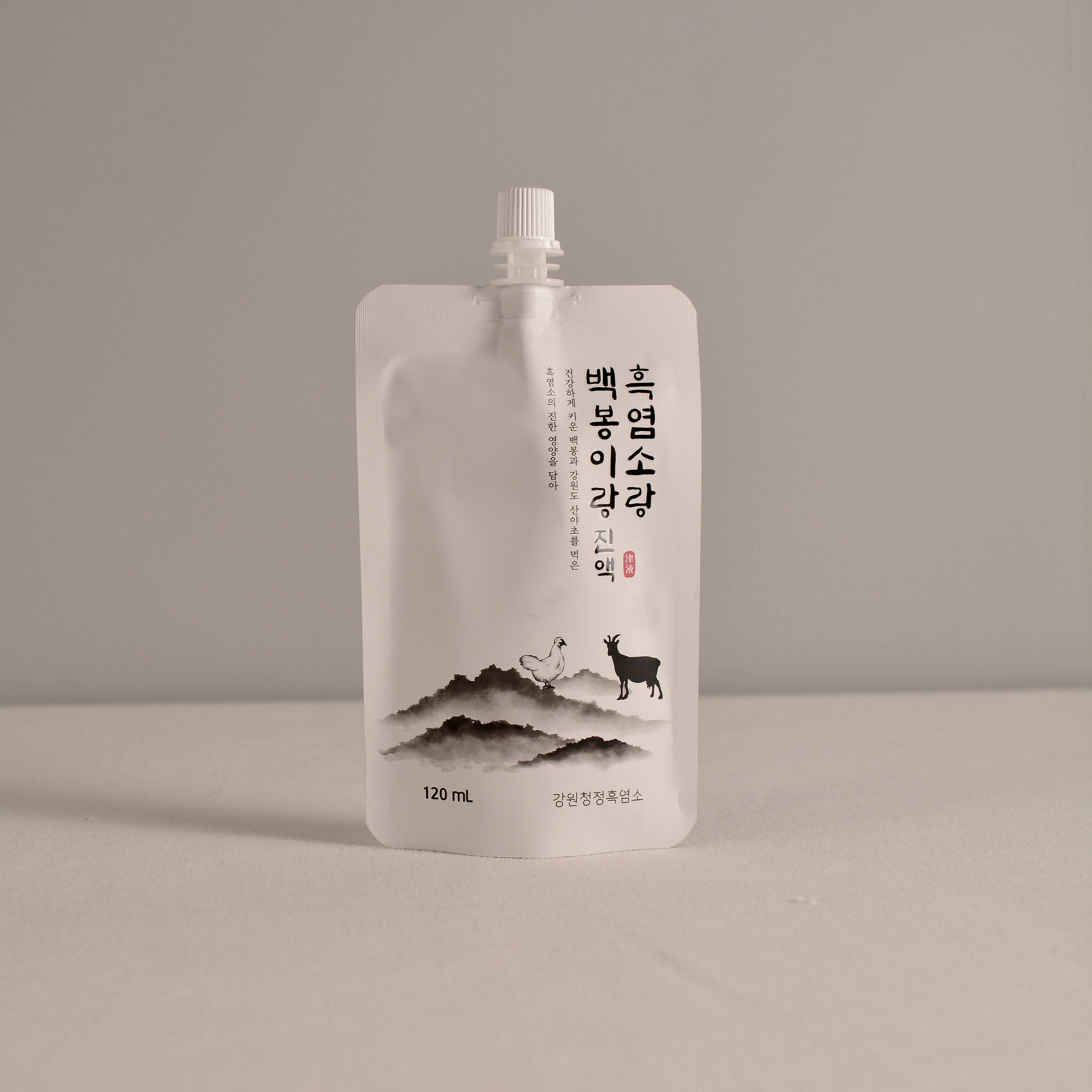백봉오골계 흑염소진액 토종흑염소진액 효능 부모님 명절 선물 120ml 30포 : 흑백명가