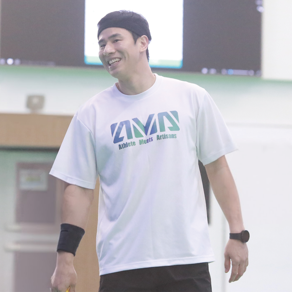 고성현 신백철 에이엠에이 기능성 반팔 화이트티셔츠 A.M.A 베이직 티셔츠 : AMA Store