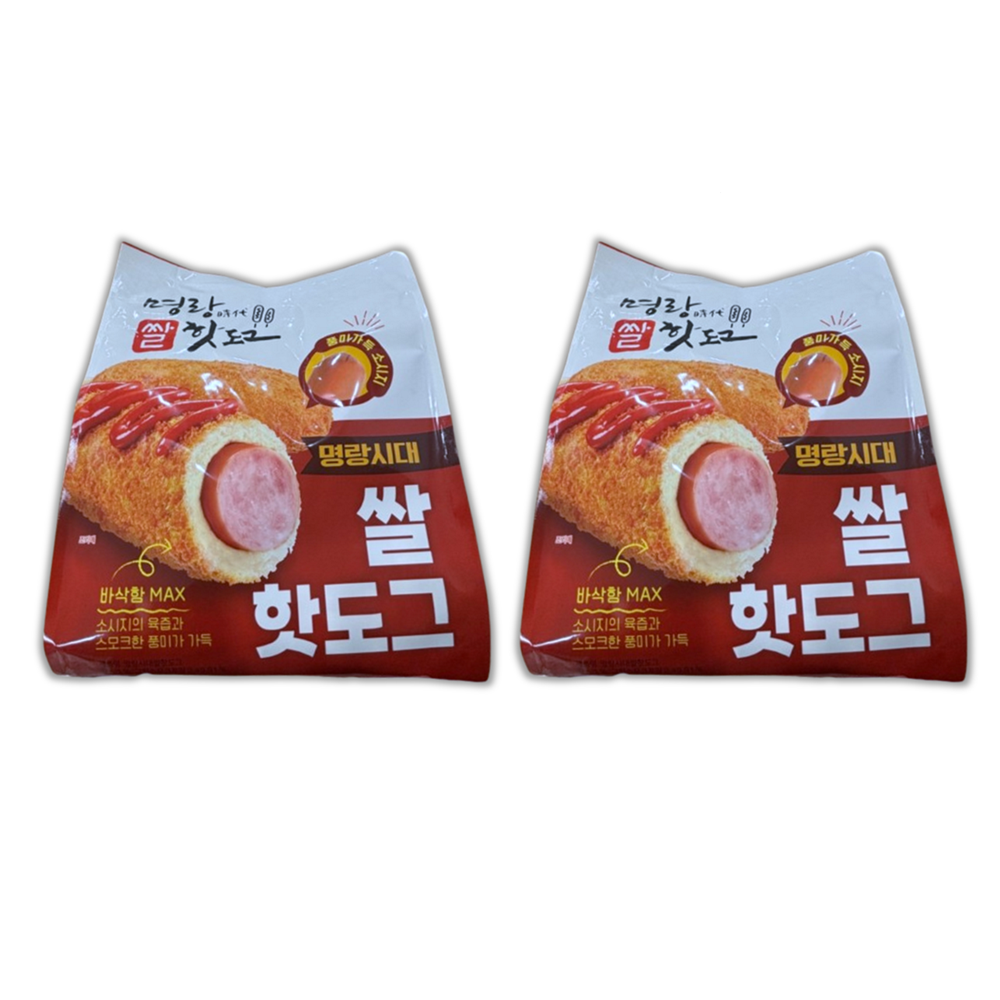 코스트코 명랑 쌀 핫도그 10개입 x 2팩 명량 냉동 옛날 핫도그 명랑시대 쌀핫도그 쌀도그 : 로켓코코