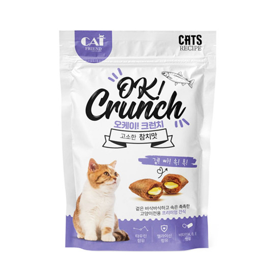 OK CRUNCH 오케이 크런치 고소한 참치맛 60g 고양이 간식 : 신나라 우리하루
