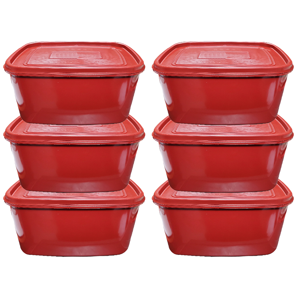 대영 업소용 김장독밀폐12호 6개 김치통 적색밀폐 국내 제조 생산 : 주방장터