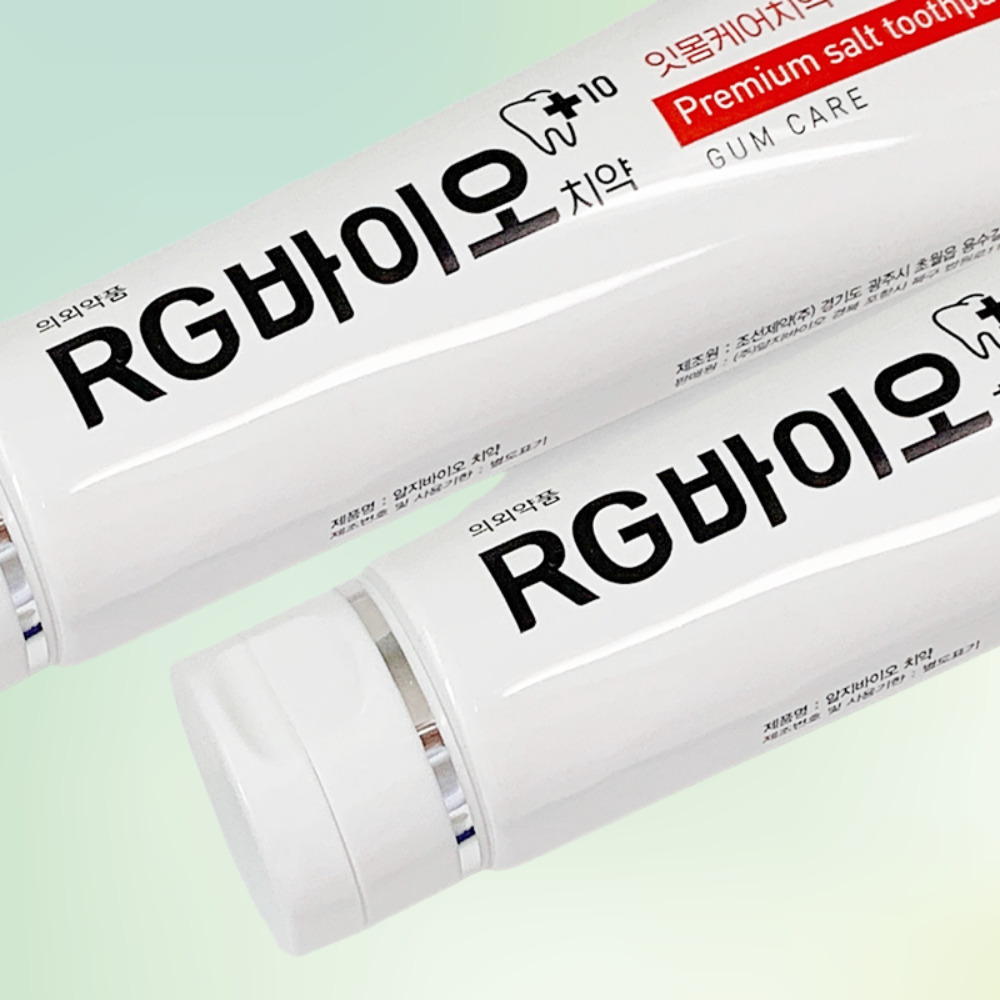 RG바이오 잇몸케어 치약 홍삼추출물 소금 함유 180x2개 : 웨일 라이프