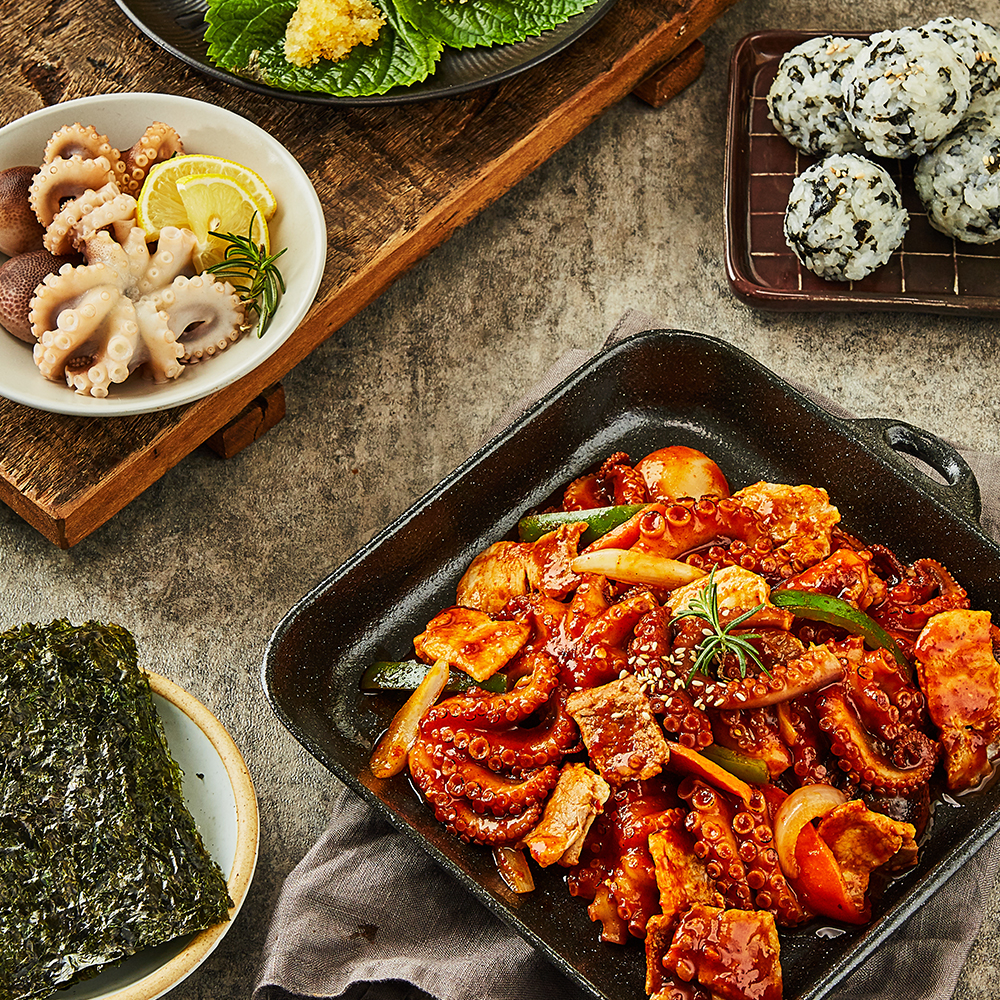참도깨비 을지로 핫HOT 왕쭈꾸미310g X3팩 외 불낙지 양념 쭈꾸미 캠핑요리 : 참도깨비