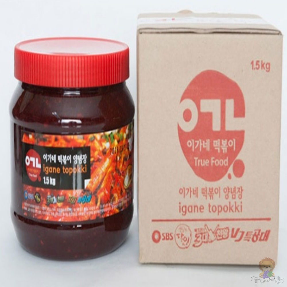 이가네떡볶이 만능양념장 오리지널 1.5kg x 2개 : 라이언스푸드