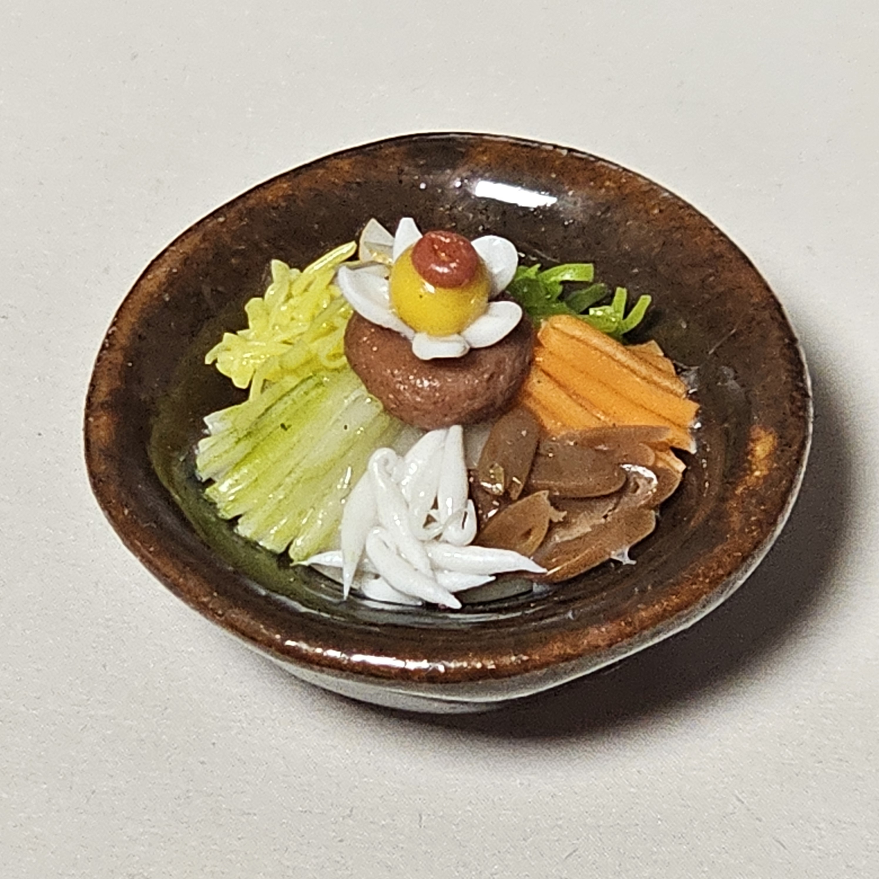 한국 대표 음식 비빔밥 모형 미니어처 : 컬러박스랑