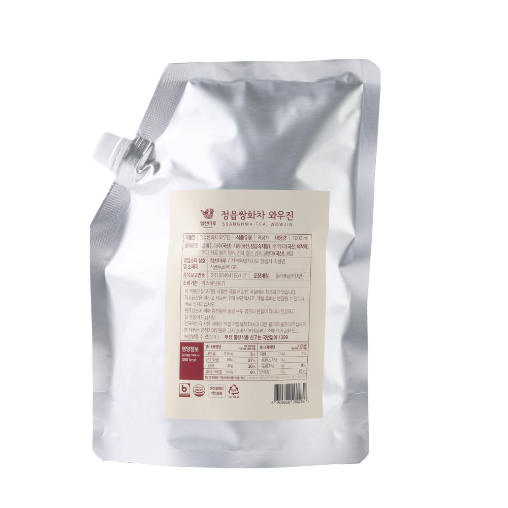 정읍쌍화차 와우진(벌크형) 카페, 찻집, 매니아용 1kg, 1개 : 힘찬마루 식품