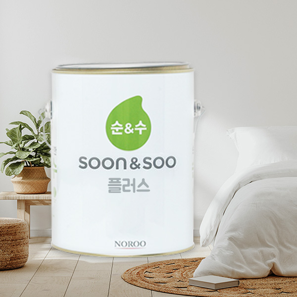 순앤수 실크 셀프벽지페인트 베란다 노루표 친환경페인트 시멘트벽 내부 수성페인트 흰색 4L : 곰돌이마켓