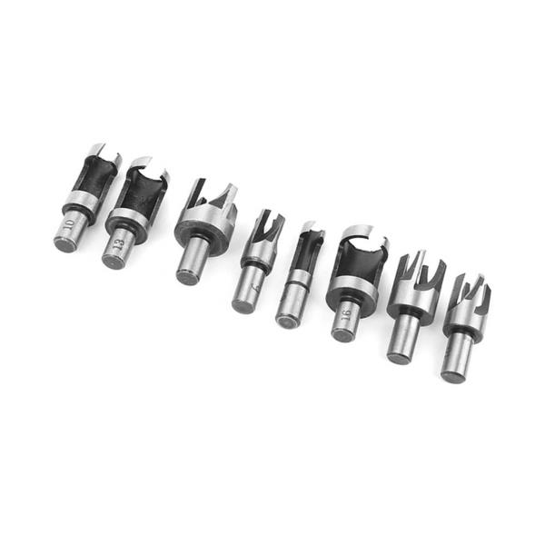 고품질 8Pcs 나무 플러그 커터 테이퍼 클로 드릴 비트 목공에 대 한 설정 6mm 10mm 모따기 절단 도구 : 허신사