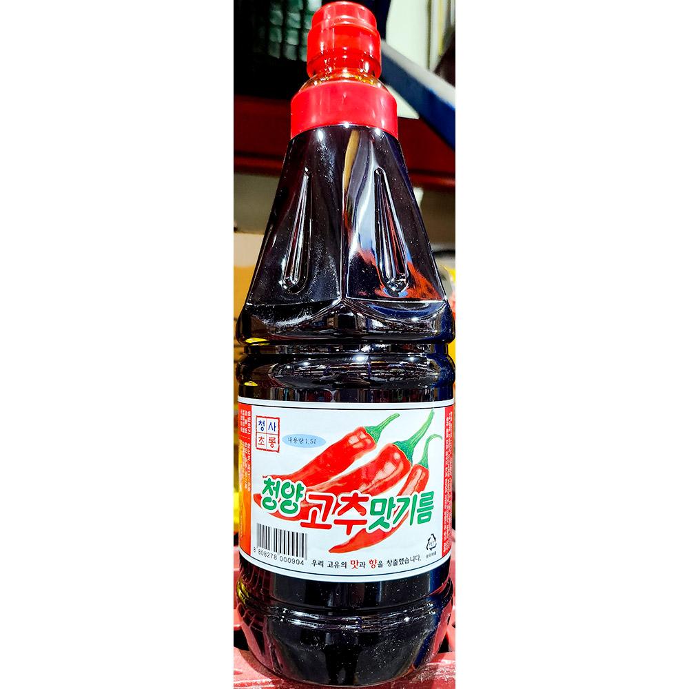 고추맛기름 안씨네 1.5L 식자재 업소용 대용량 식재료 식당용 단체용 : 당도리푸드몰