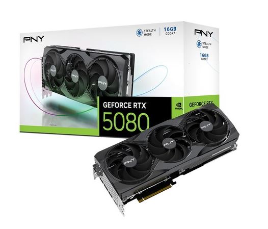 PNY 지포스 RTX 5080 D7 16GB Triple Fan 한성컴퓨터 : 주식회사 더블루