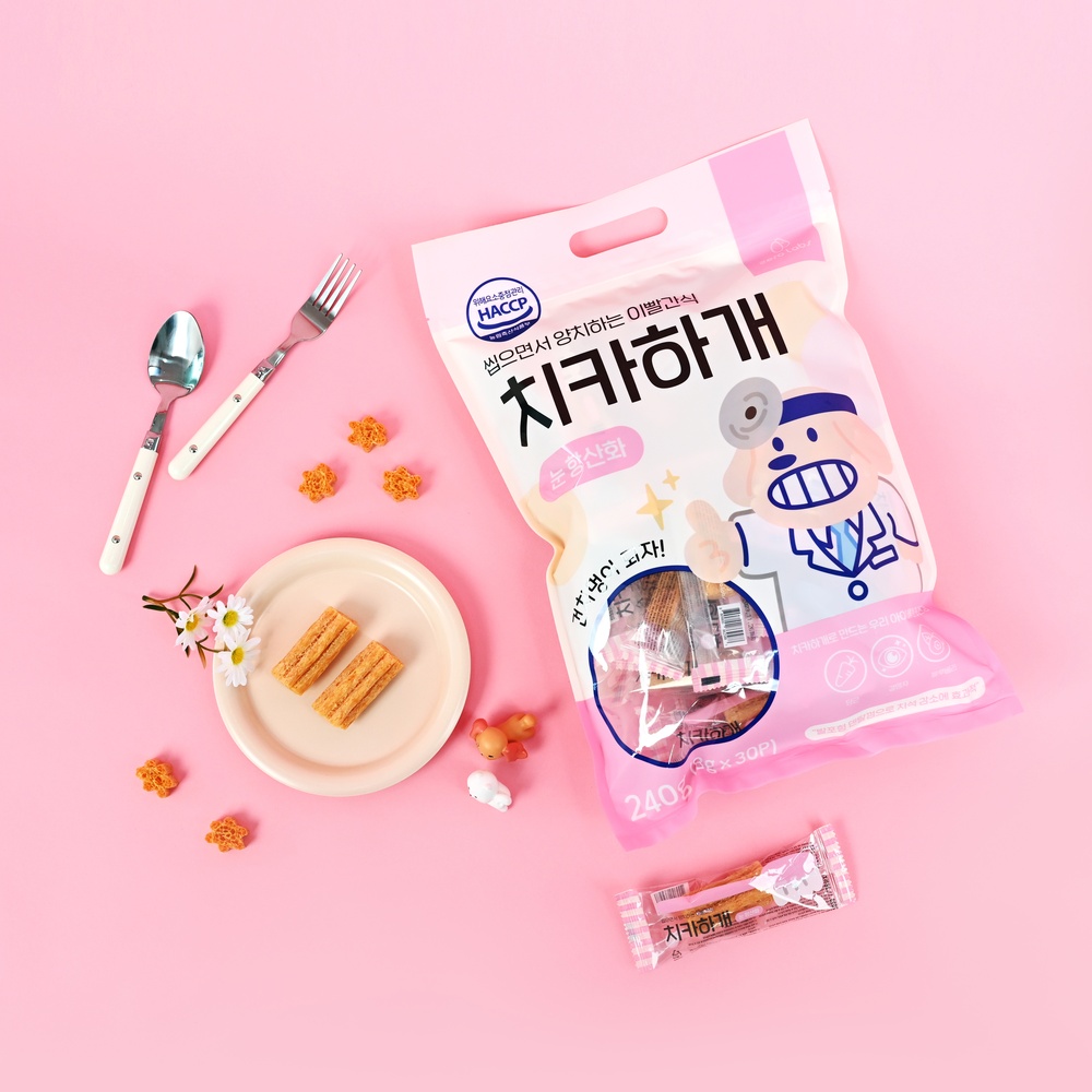제로랩스 치카하개 강아지 덴탈껌 240g 눈건강 : 제이디씨펫