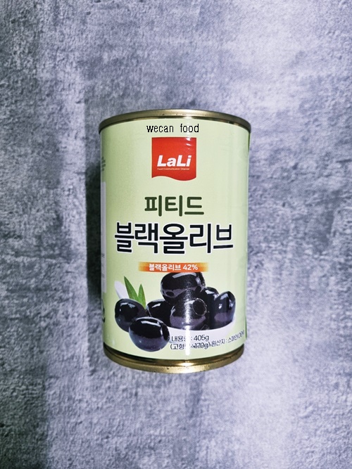 라리 피티드 블랙올리브 405g 블랙올리브홀 : 위캔푸드