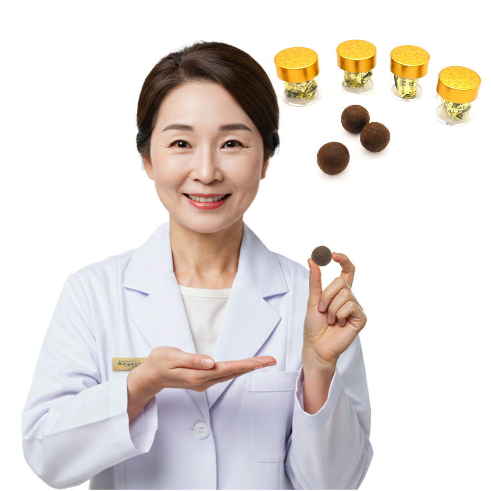 침향환 산삼단 60P 산삼배양근 침향단 대환  + 금보자기 무료 포장 (3428) 산삼환 : 한국인삼유통공사