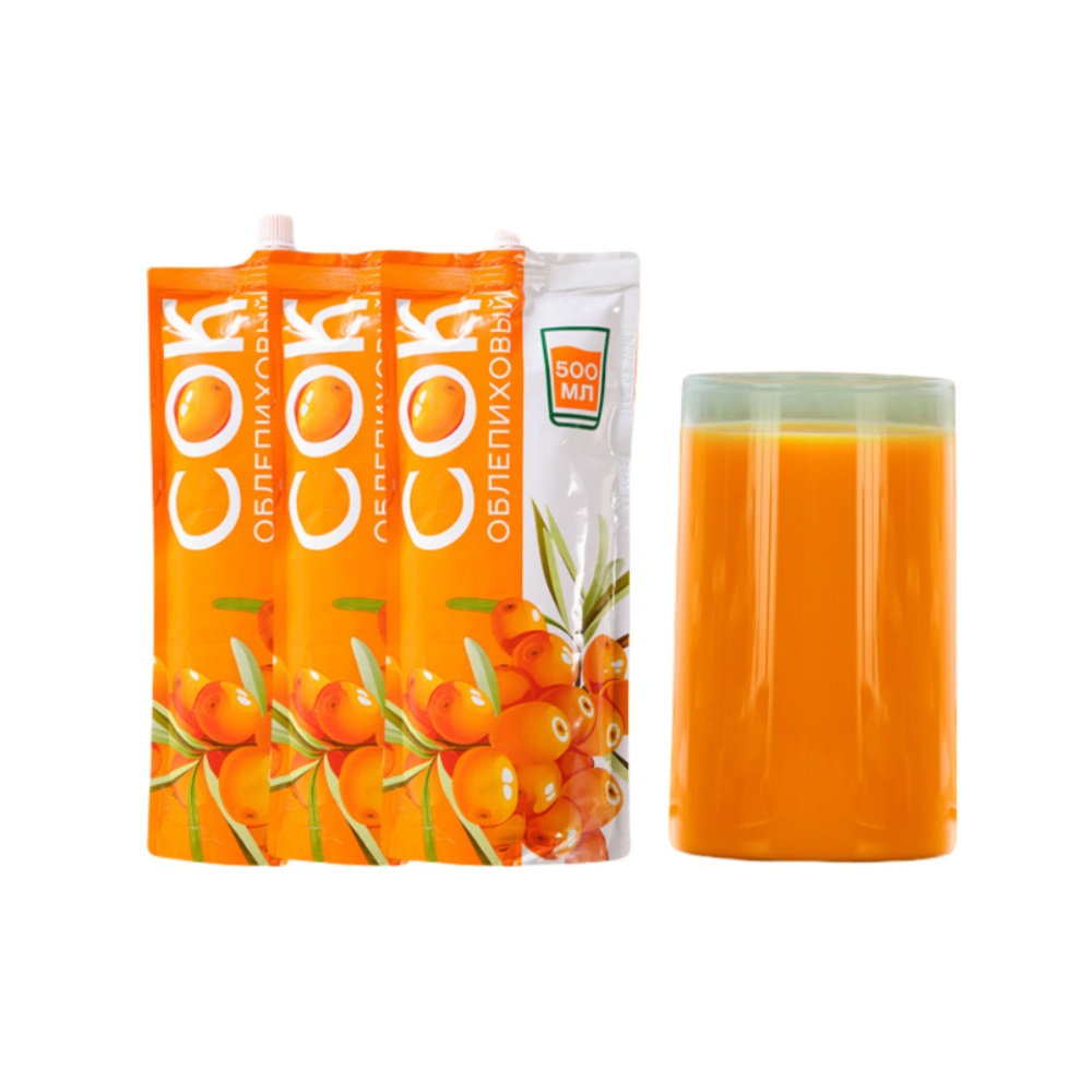 소율 러시아 농축 과일즙 비타민 음료 비타민나무 열매 원액 500ml 4봉 : 소율국제