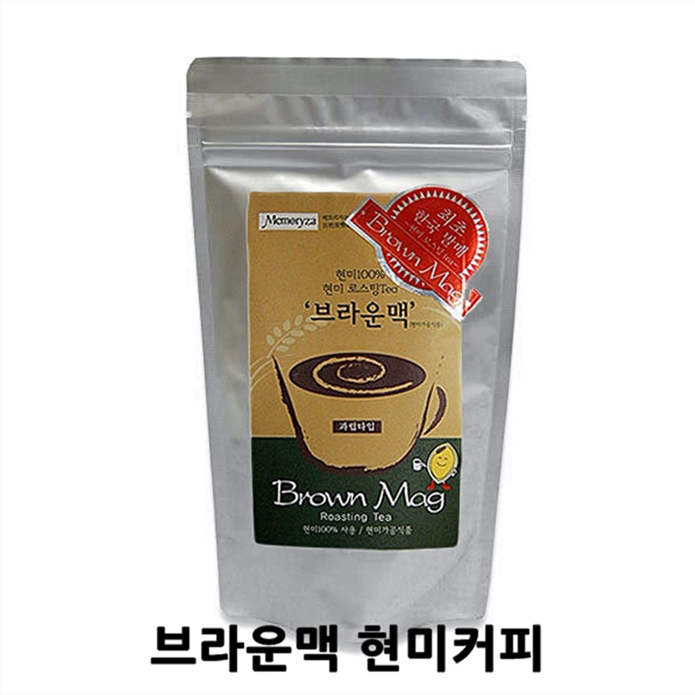 일본 브라운맥 현미커피 90g / 100% 현미 로스팅 Tea 무카페인 커피 : 엔비케어NB케어