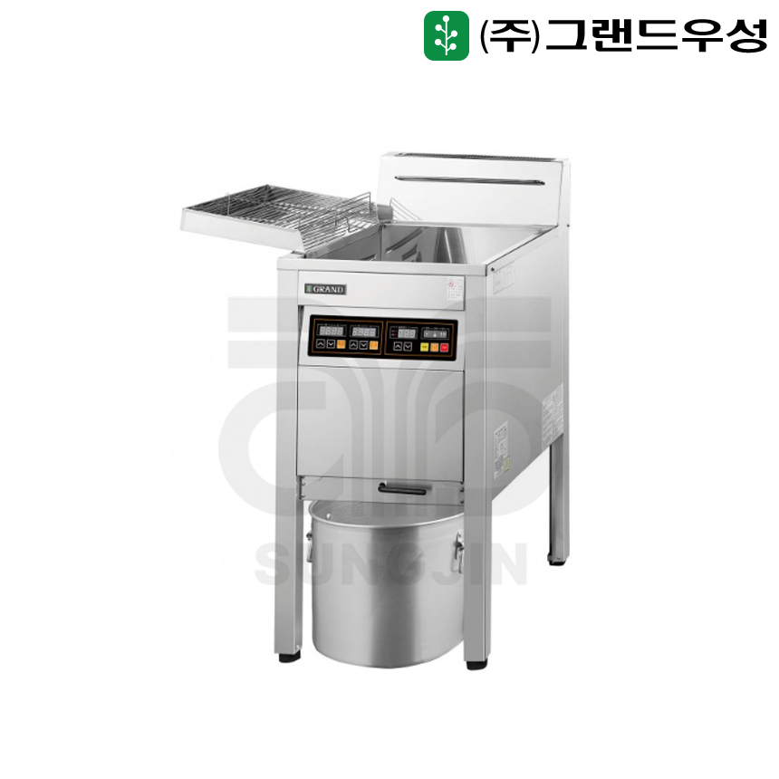 그랜드우성 업소용 가스튀김기 1구 22리터 : 성진 하이쿨