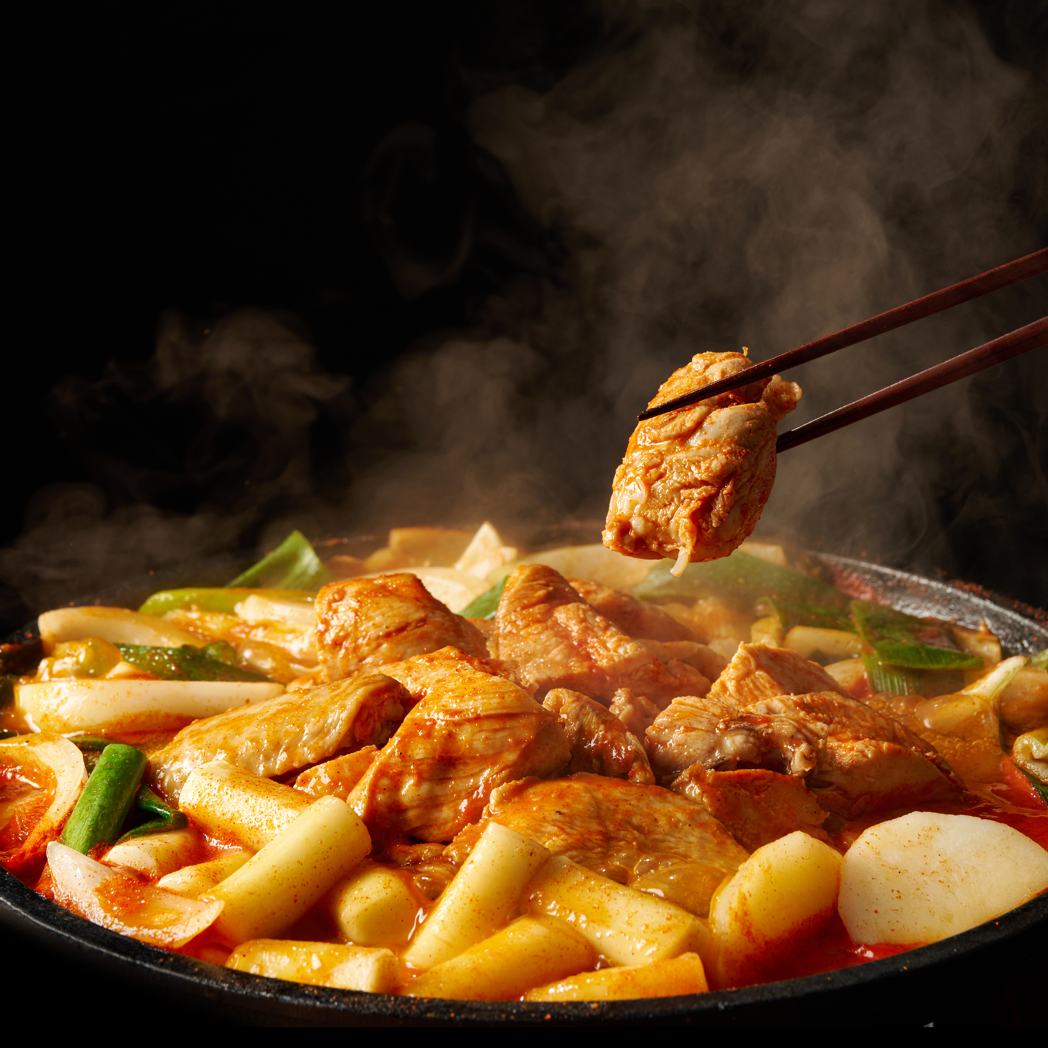 인천맛집 30년전통 아랜역물닭갈비 전골 닭갈비 캠핑요리 택배 홈파티 밀키트 2인분 : 아랜역물닭갈비