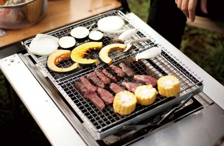 스노우피크 캠핑용 화로대 아이언 그릴 바베큐 테이블 리프트업 CK-160 : 모닥불캠핑