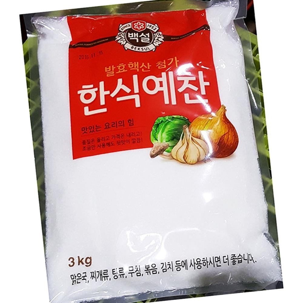 한식예찬 백설 3K X4 식자재 : 지니식품몰