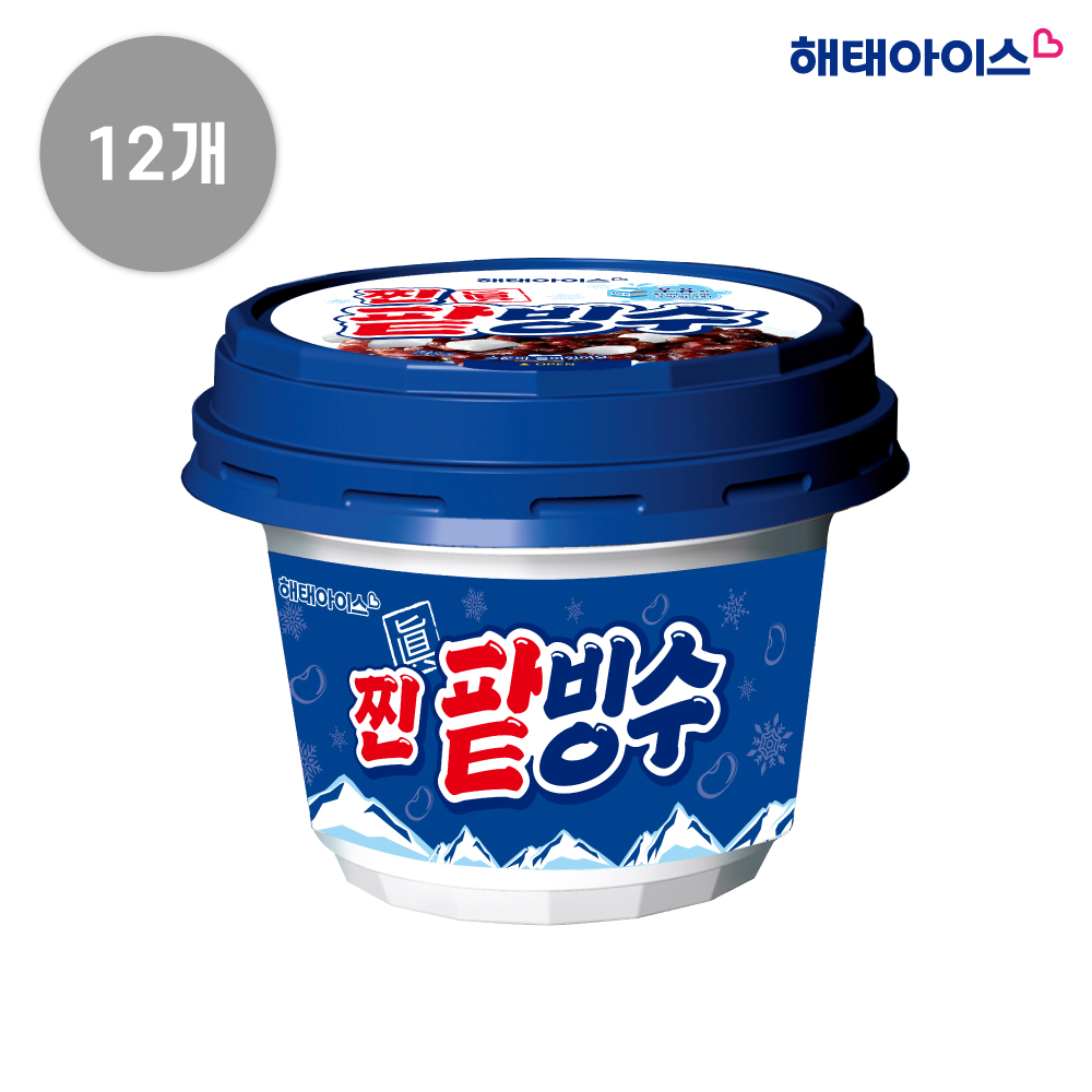 찐 팥빙수 1박스 (12개입) : 해태아이스