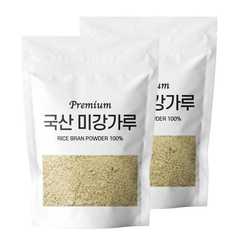 해나식품 미강 분말 가루 쌀겨 1kg 2ea : 해나식품