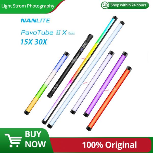 정시출고 무료배송 Nanlite Pavotube II X RGB LED 라이트 튜브, 휴대용 막대, 스튜디오 크리에이티브 사진 조명 앱 제어, 15x... 