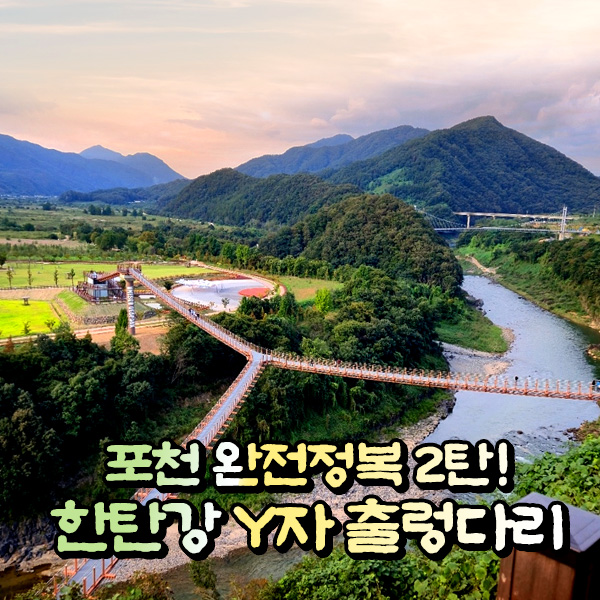 [경기] 포천 완전정복 2탄(한탄강 Y형 출렁다리+비둘기낭 폭포+하늘다리+산정호수) 당일여행 / 서울경기出 : 파랑새투어