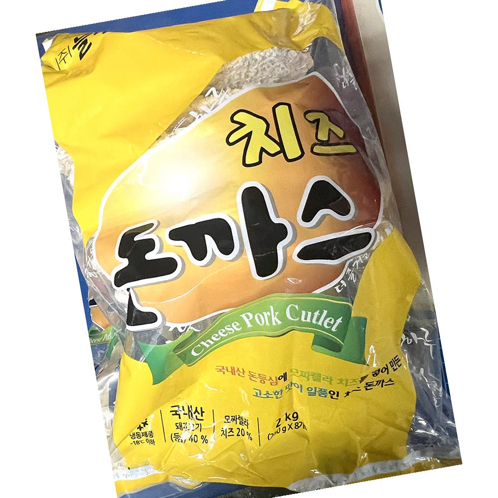 치즈돈까스 늘찬애 250g x8입 2K X4 식자재 : 지니식품몰