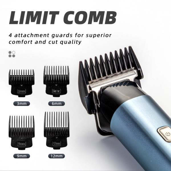 SZT-2328 디지털 머리 깎기, 금속 몸체 미용실 조각 전기 푸셔 USB 남성용 셀프 서비스 헤어 트리머 : 진성글로벌로지스19