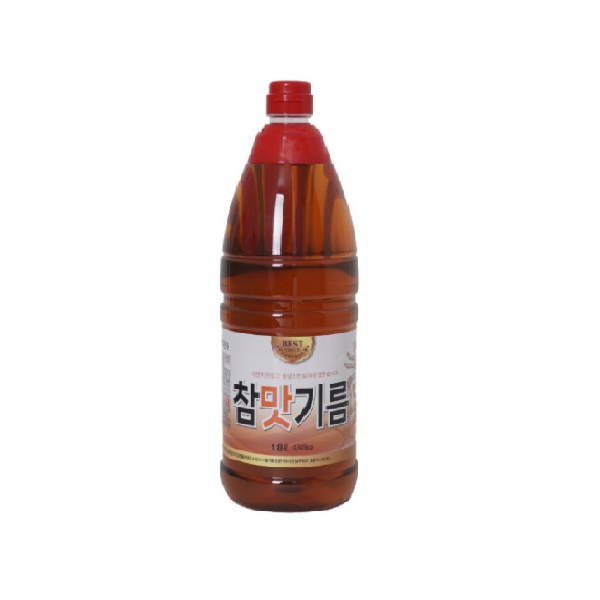 식자재민족 참 맛기름1.8L 참맛기름 (향미유비율 높음) : 식자재민족